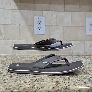 Sanuk Brown Beer Cozy Flip Flops